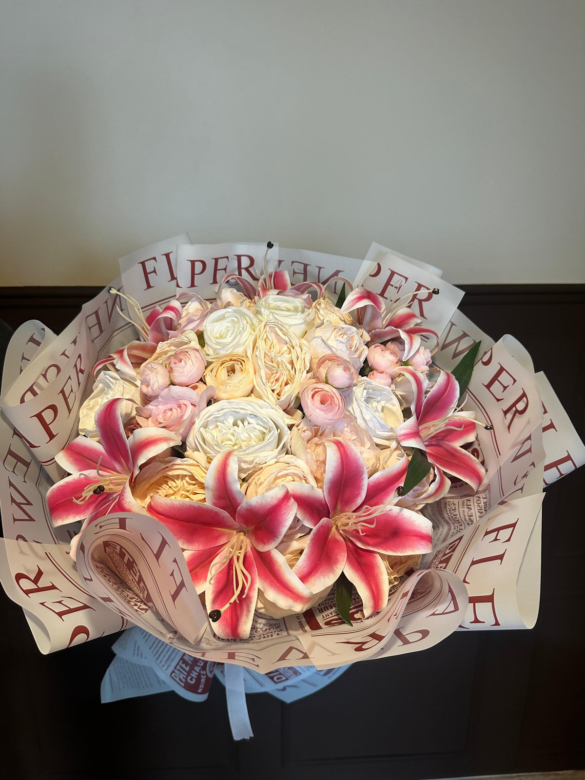 Pomeranian Lillies Buket
